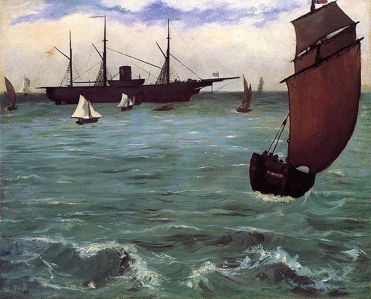 Edouard Manet Kearsarge at Bologne